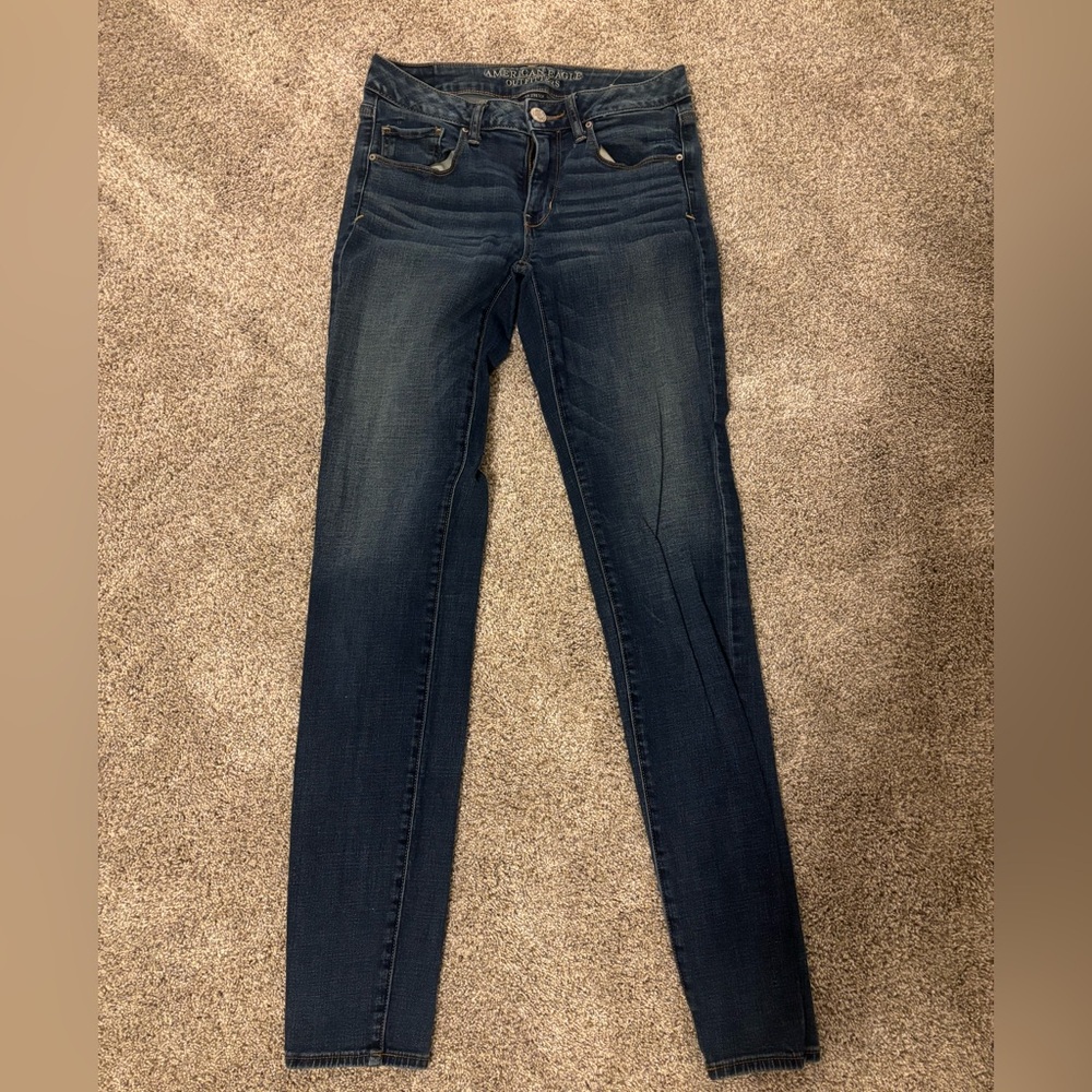 American Eagle Outfitters Dark Blue Skinny Jeans